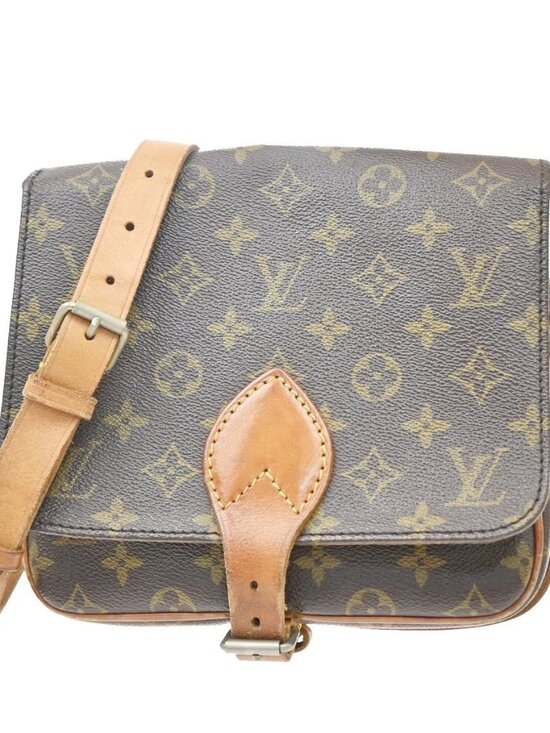 Louis Vuitton Handbags - LOUIS VUITTON Cartouchiere MM Shoulder Bag Monogram Leather Brown M51253 30KD743